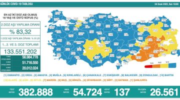 Sağlık Bakanlığı 4 Ocak 2022 Türkiye Koronavirüs Tablosu Açıkladı