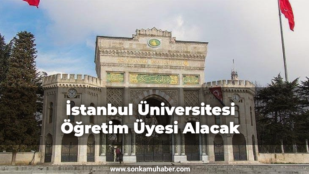 İstanbul Üniversitesi Öğretim Üyesi Alacak
