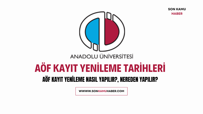 AÖF KAYIT YENİLEME 2025